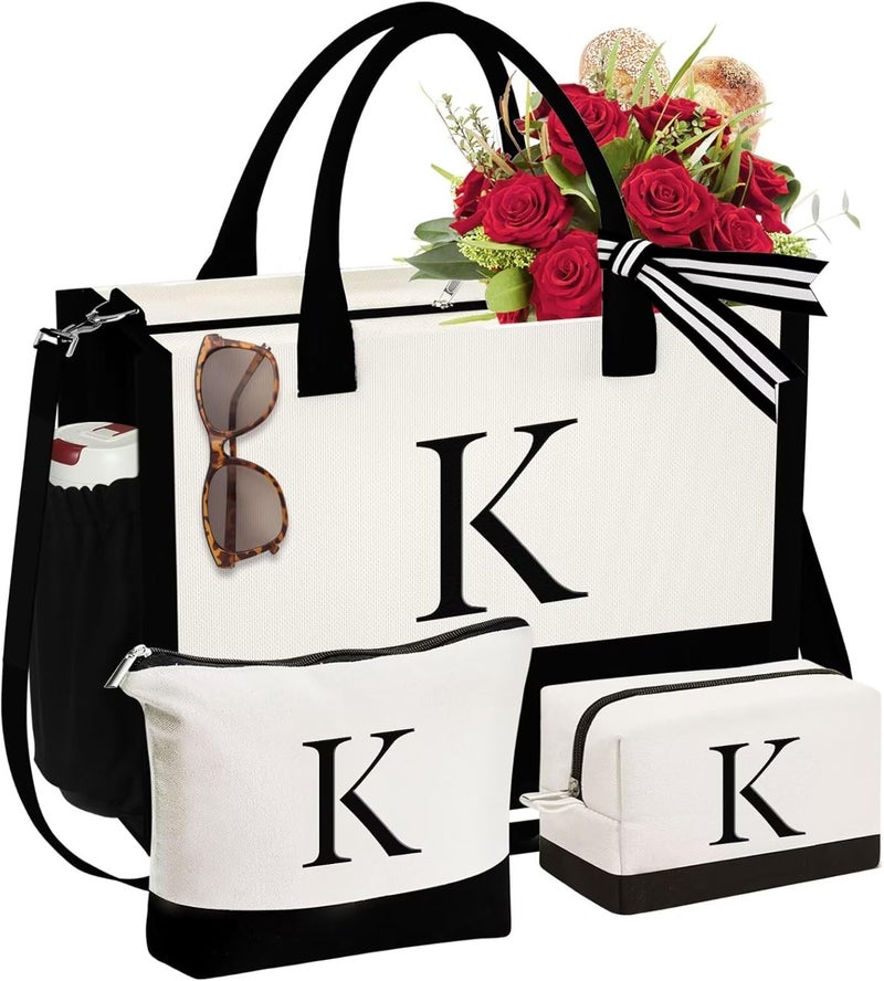 YOOLIFE Personalized Canvas Tote Bag Set - Image 1